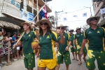 Layne Beachley and Team Australia. Credit: ISA / Rommel Gonzales