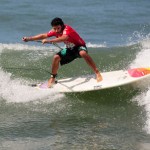 The Inaugural World SUP Surfing Men’s Champion and winner of the Hector Velarde Trophy, Antoine Delpero (FRA). Photo: ISA/Tweddle