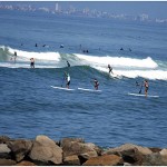 En los próximos días, La Pampilla en Miraflores, Lima, Perú, reunirá a los mejores surfistas y corredores SUP y Paddleboard con más de 150 atletas y 23 países de todo el mundo. Foto: ISA/Marotta.