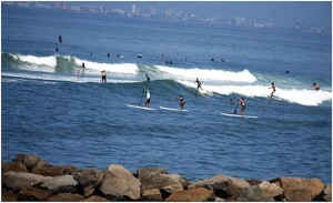 En los próximos días, La Pampilla en Miraflores, Lima, Perú, reunirá a los mejores surfistas y corredores SUP y Paddleboard con más de 150 atletas y 23 países de todo el mundo. Foto: ISA/Marotta.