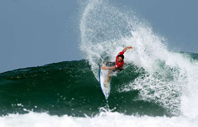 Brazil’s Andrea Lopes dominated her heat during Day 3 advancing to the Women’s Masters semifinals. Photo: ISA/Michael Tweddle